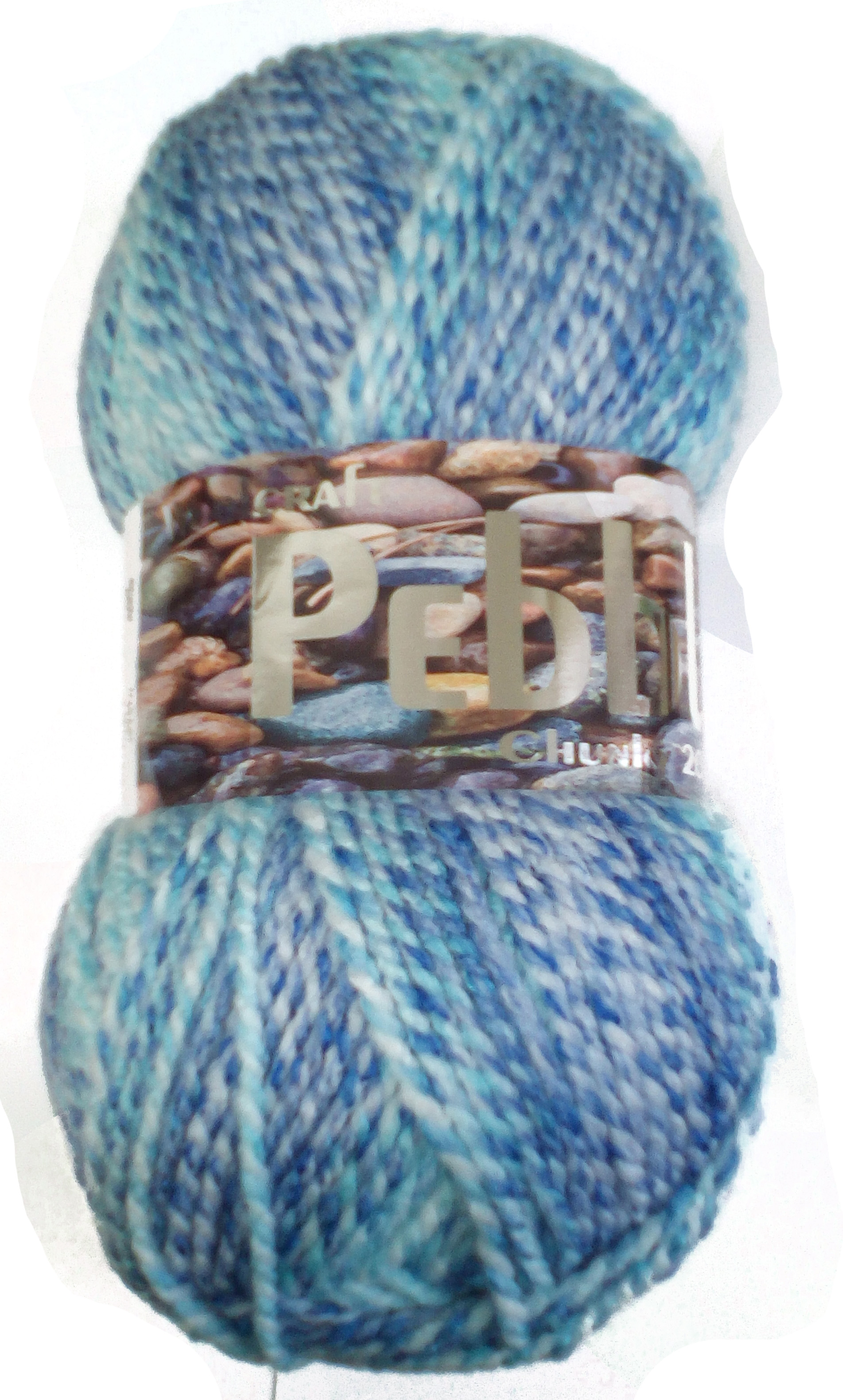 Pebble Chunky Yarn 5 x 200g Balls Skye 8021